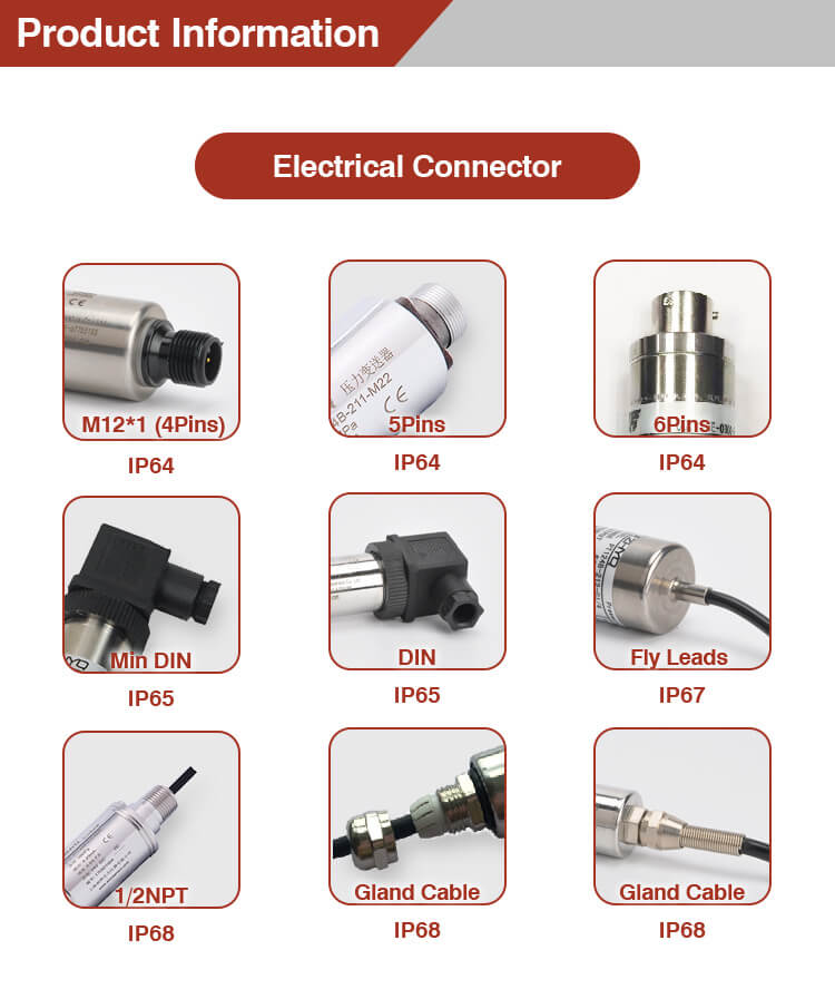 مشخصات الکتریکی ترانسمیتر فشار PT124B-212