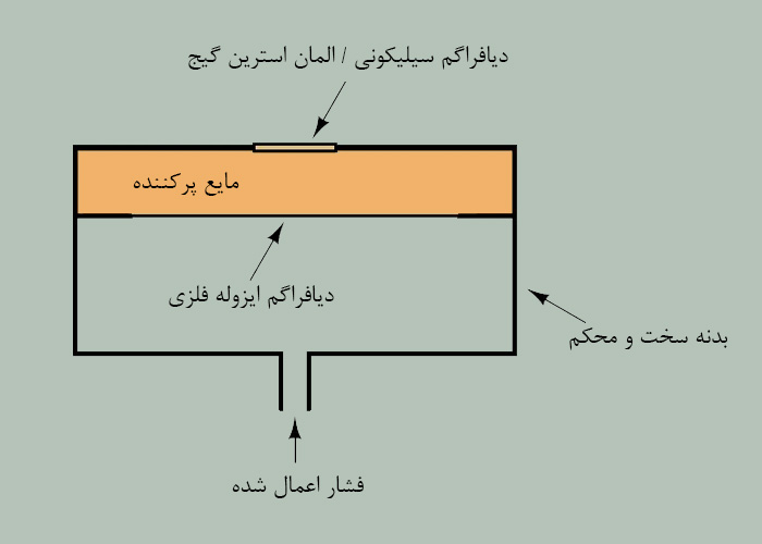 دیافراگم فلزی و سیسکونی در استرین گیج
