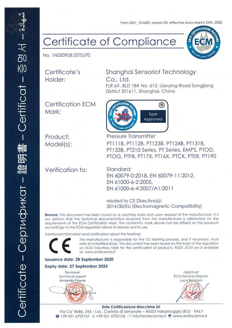 CE Certificate