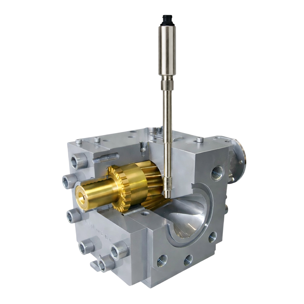 Extruder melt pump